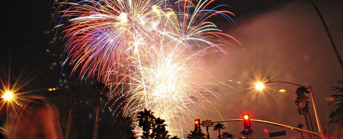 Fireworks at Semana Nautica Santa Barbara